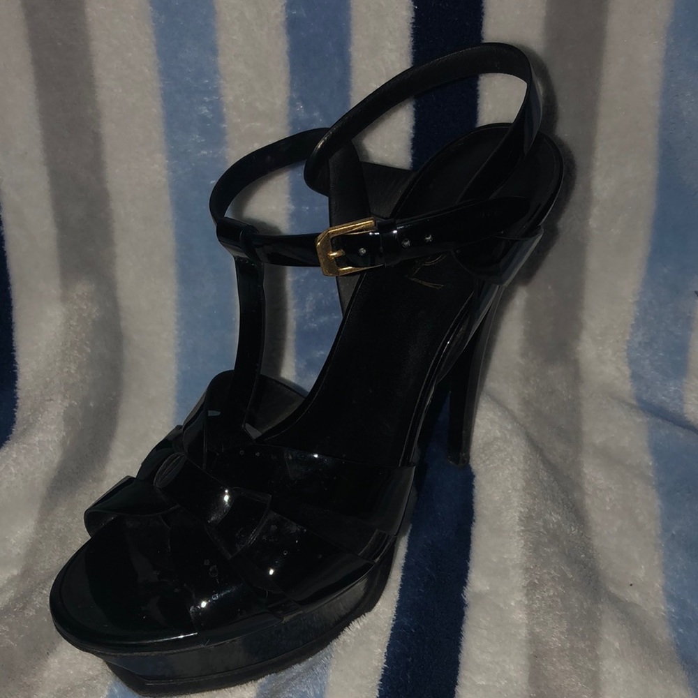 YSL tribute platform heels size 38